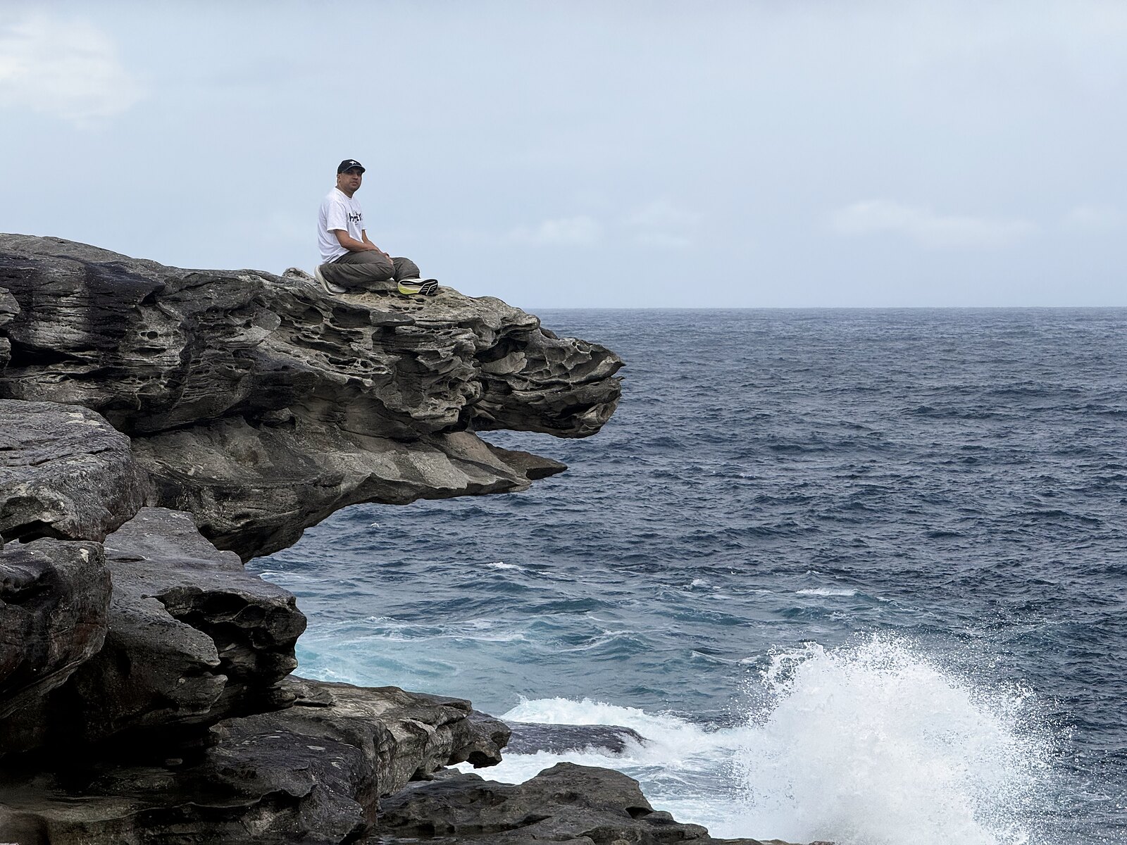 At the edge of the sea