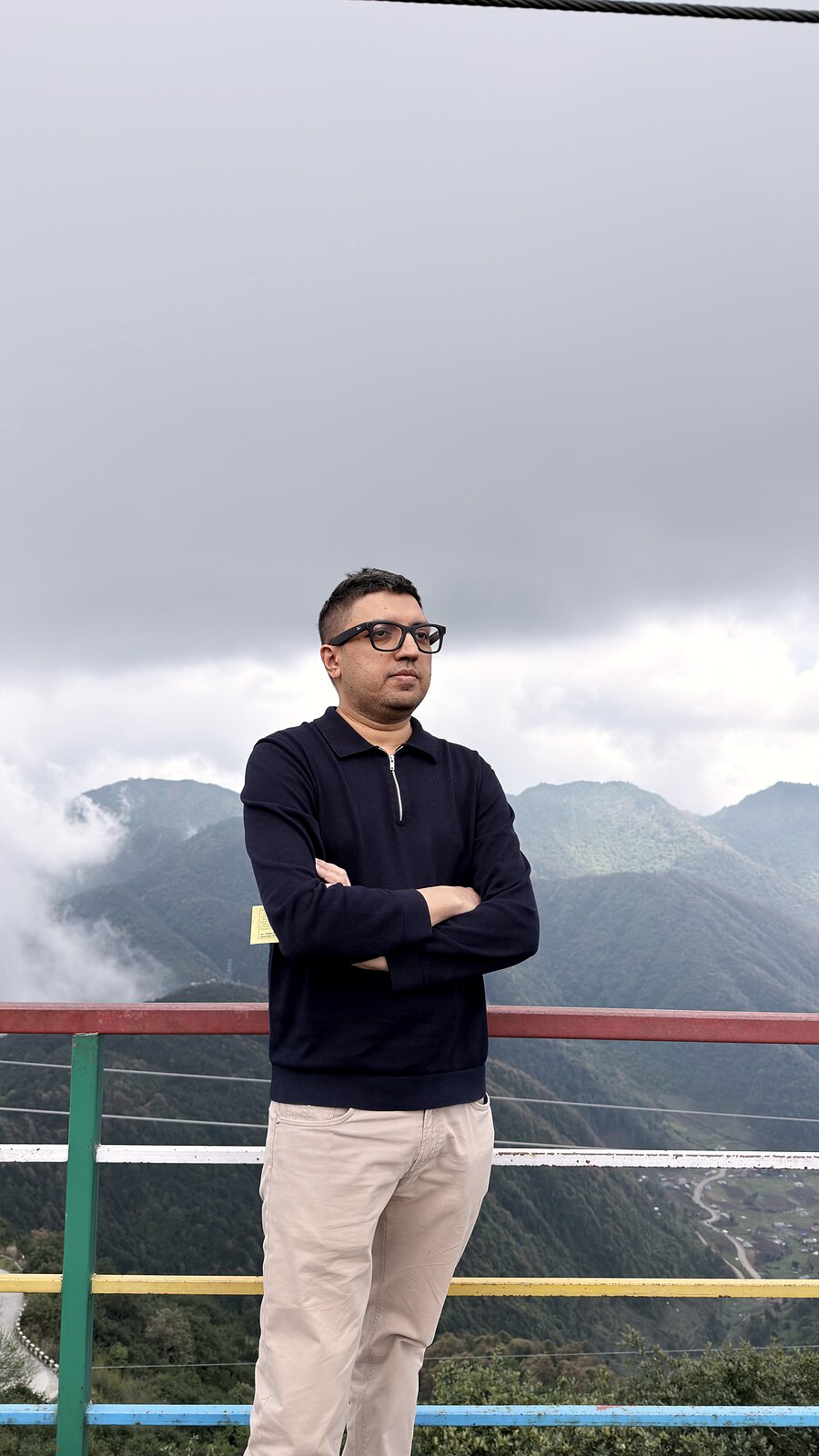 On a mountain viewpoint