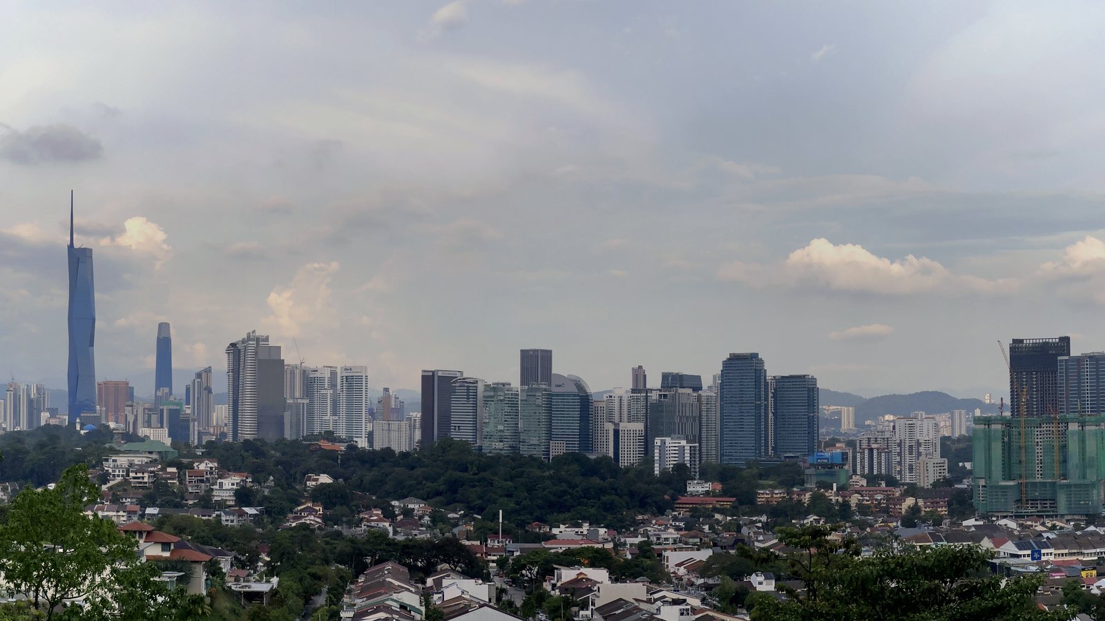 Kuala Lumpur skyline at golden hour
